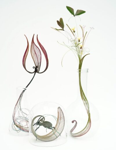 Bottle Garden, grown from Millinery DNA. Celebrating millinery for London Craft Week with The British Hat Guild 2025