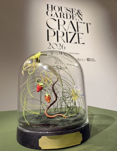 Bridget created the trophy for the House and Garden Craft Prize 2026. "Bridget's work reflects the spirit of the prize itself - honouring makers whose practices preserve, challenge and reimagine the future of craft.”