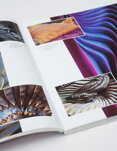 Pleated samples by Bridget featured in 'The New Textiles' published by Thames and Hudson.